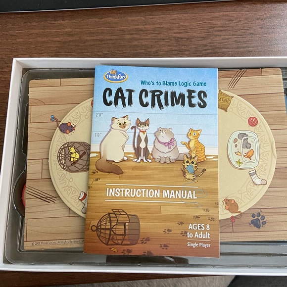 Cat Crimes Game!  40 crimes to solve!  Smoke free home. - Picture 4 of 5